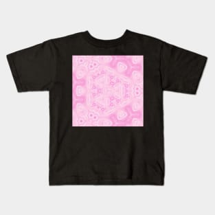 Kaleidoscope Of Soft and Bright Pink Colors Kids T-Shirt